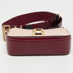 Pre Owned Marc Jacobs Tri Color Leather Snapshot Camera Crossbody Bag