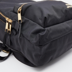 Marc Jacobs Black Nylon and Leather Classic Logo Backpack