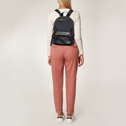 Marc Jacobs Black Nylon and Leather Classic Logo Backpack