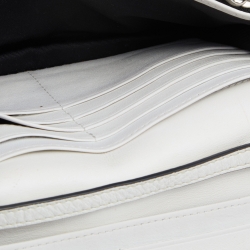 Marc Jacobs White Leather Studded Flap Crossbody Bag