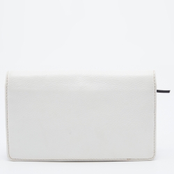 Marc Jacobs White Leather Studded Flap Crossbody Bag