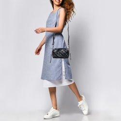 Marc Jacobs Black Quilted Leather Softshot Crossbody Bag