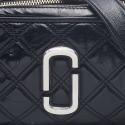 Marc Jacobs Black Quilted Leather Softshot Crossbody Bag
