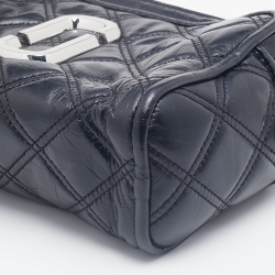 Marc Jacobs Black Quilted Leather Softshot Crossbody Bag