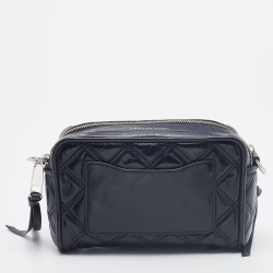 Marc Jacobs Black Quilted Leather Softshot Crossbody Bag