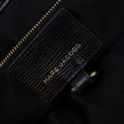 Marc Jacobs Dark Blue Quilted Coated Canvas Stam Satchel