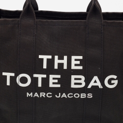 Pre Owned Marc Jacobs Black Canvas "The Tote" Shopper Tote