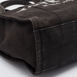 Pre Owned Marc Jacobs Black Canvas "The Tote" Shopper Tote