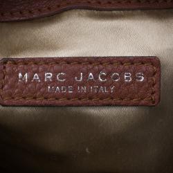 Pre Owned Marc Jacobs Brown Woven Leather Boho Hobo