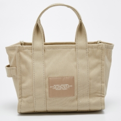 Pre Owned Marc Jacobs Beige Canvas Mini The Tote