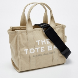 Pre Owned Marc Jacobs Beige Canvas Mini The Tote