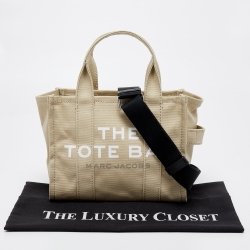Pre Owned Marc Jacobs Beige Canvas Mini The Tote