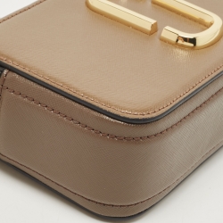 Pre Owned Marc Jacobs Beige Leather Snapshot Camera Crossbody Bag