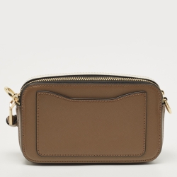 Pre Owned Marc Jacobs Beige Leather Snapshot Camera Crossbody Bag
