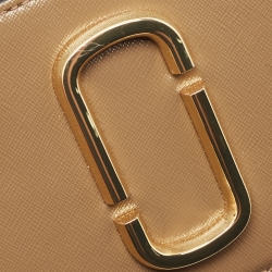 Pre Owned Marc Jacobs Beige Leather Snapshot Camera Crossbody Bag