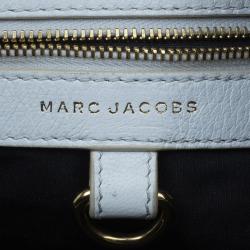 Pre Owned Marc Jacobs White Leather Large Rio Stardust Studded Satchel