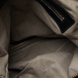 Pre Owned Marc Jacobs Black Quilted Glossy Leather Multipocket Hobo