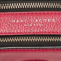 Pre Owned Marc Jacobs Coral Pink Leather Small Shutter Camera Crossbody Bag