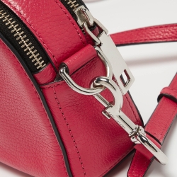 Pre Owned Marc Jacobs Coral Pink Leather Small Shutter Camera Crossbody Bag