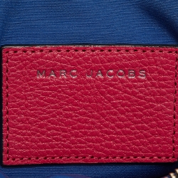Pre Owned Marc Jacobs Coral Pink Leather Small Shutter Camera Crossbody Bag