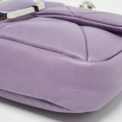 Pre Owned Marc Jacobs Lilac Puffy Diamond Quilted Leather Shoulder Bag