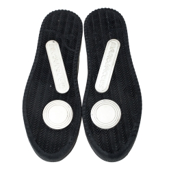 Pre Owned Marc Jacobs Black Knit Fabric Dart High Top Slip On Sneakers Size 40