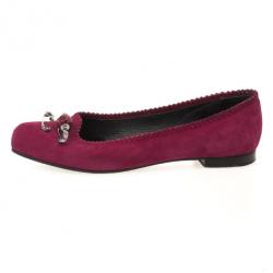 Marc Jacobs Pink Suede Safety Pin Ballet Flats Size 38.5