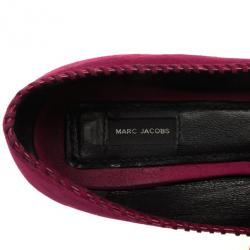 Marc Jacobs Pink Suede Safety Pin Ballet Flats Size 38.5