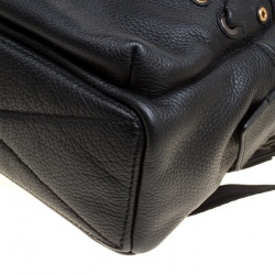 Marc Jacobs Black Leather Grommet Biker Backpack
