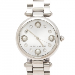 Marc Jacobs Silver Stainless Steel Dotty MJ3475 Women's Wristwatch 34 mm