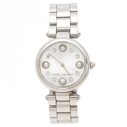 Marc Jacobs Silver Stainless Steel Dotty MJ3475 Women's Wristwatch 34 mm