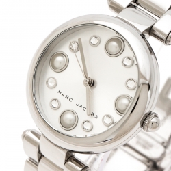 Marc Jacobs Silver Stainless Steel Dotty MJ3475 Women's Wristwatch 34 mm