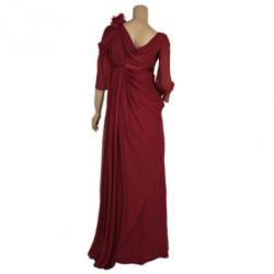 مملوكة مسبقًا Marchesa Cherry Red Ruffle Gown S