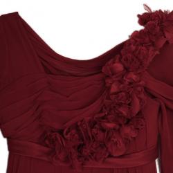 مملوكة مسبقًا Marchesa Cherry Red Ruffle Gown S