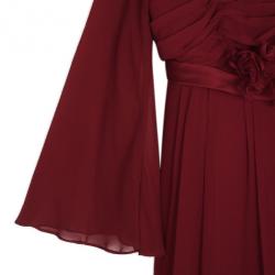 مملوكة مسبقًا Marchesa Cherry Red Ruffle Gown S