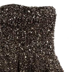 Marchesa Strapless Embellished Ball Gown S