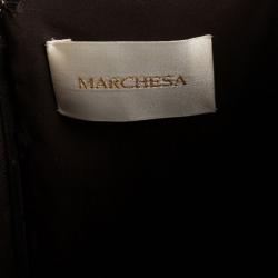 Marchesa Strapless Embellished Ball Gown S