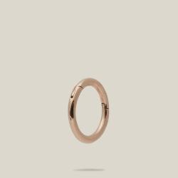 Maria Tash Gold Clicker Rose-Gold Plain Single Hoop
