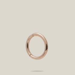Maria Tash Gold Clicker Rose-Gold Plain Single Hoop