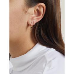 Maria Tash Gold Clicker Rose-Gold Plain Single Hoop