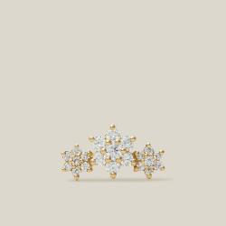 Maria Tash Gold Garland Star Diamond and Yellow-Gold Single Stud