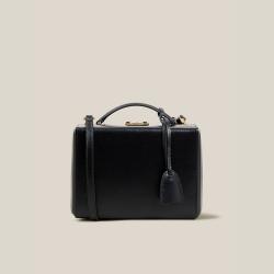 MARK CROSS Black Grace Small Leather Box Bag