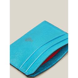 MARK CROSS Blue Saffiano Leather Card Holder One Size