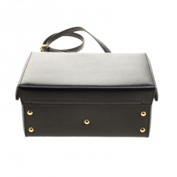 Mark Cross Black Leather Medium Grace Box Bag