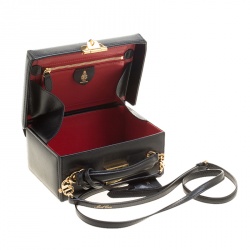 Mark Cross Black Leather Medium Grace Box Bag