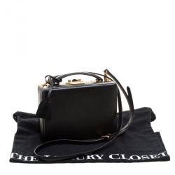 Mark Cross Black Leather Medium Grace Box Bag