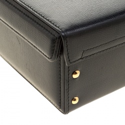 Mark Cross Black Leather Medium Grace Box Bag
