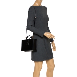 Mark Cross Black Leather Grace Box Bag
