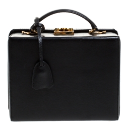 Mark Cross Black Leather Grace Box Bag Mark Cross