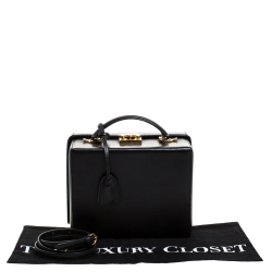 Mark Cross Black Leather Grace Box Bag